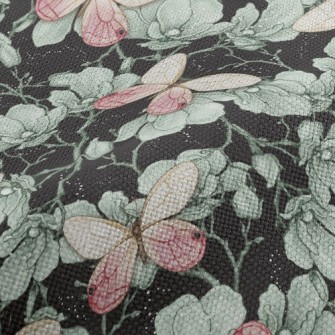 Elegant Butterfly Glamorous Fl Performance Linen