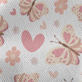 Pink Scented Little Butterfly Standard Corduroy
