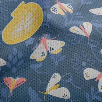 Moth Flies Into The Light Athletic Mesh Flat Back