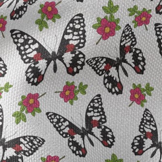 Noble Beautiful Black Butterfl Waterproof Canvas