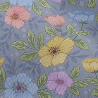 Vibrant And Colorful Flowers Chiffon