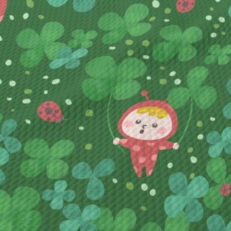 Clover Ladybug Elf Birdseye Piqué