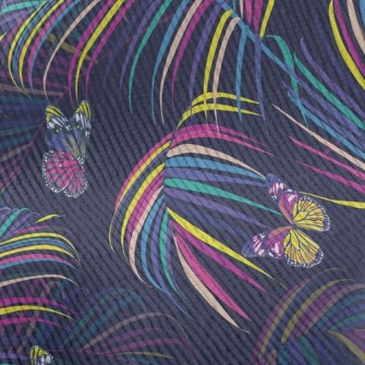 Psychedelic Fluorescent Leaf B Standard Corduroy