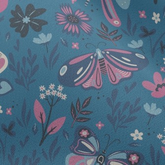 Colorful Flying Butterflies Chiffon