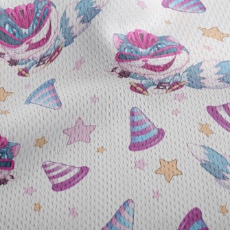 Cool Skateboard Cat Athletic Mesh Flat Back