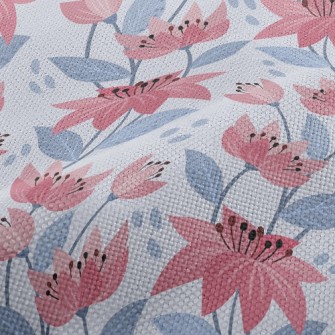 Bright Flowers In Bloom Performance Linen