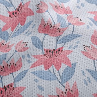 Bright Flowers In Bloom Athletic Mesh Flat Back