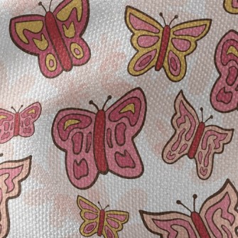 Simple Drawing Of Butterfly Waterproof Canvas