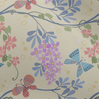 Flower World Butterfly Chiffon