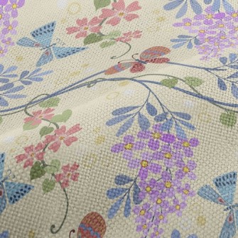 Flower World Butterfly Performance Linen