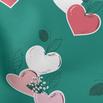 Love Shaped Leaves Stretch Ponte