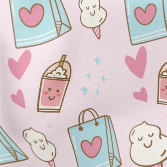 Shiny Shopping Shopping Bag Stretch Ponte