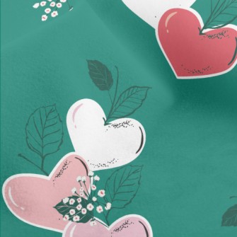 Love Shaped Leaves Micro Fleece