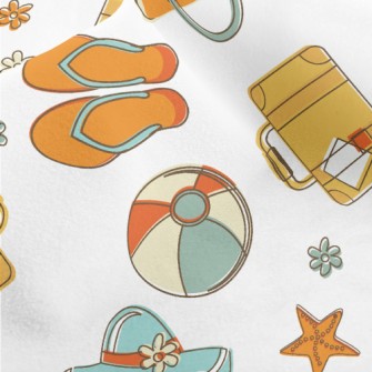 Happy Seaside Vacation Micro Fleece