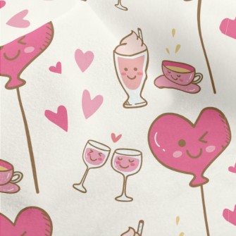 Love Balloon Lover Wine Glass Micro Fleece