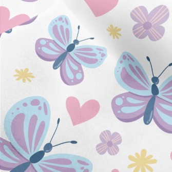 Lively And Playful Butterfly Micro Fleece