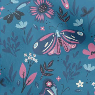 Colorful Flying Butterflies Micro Fleece