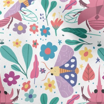 Garden Moth Unicorn Micro Fleece