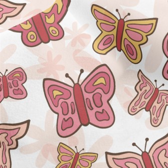 Simple Drawing Of Butterfly Micro Fleece