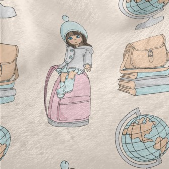 Little Girl Learns Knowledge Minky