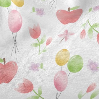 Watercolor Apple Balloon Minky