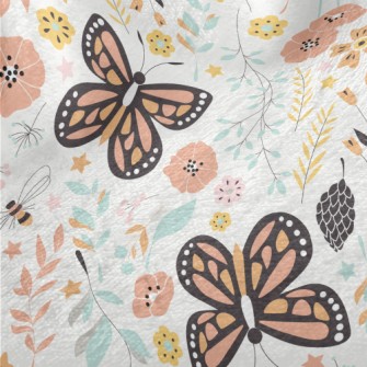 Garden Butterfly Minky