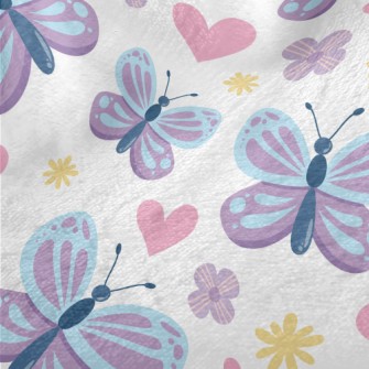 Lively And Playful Butterfly Minky