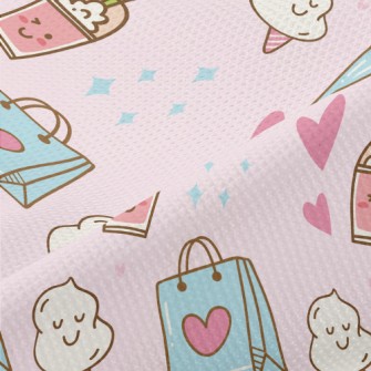 Shiny Shopping Shopping Bag Piqué