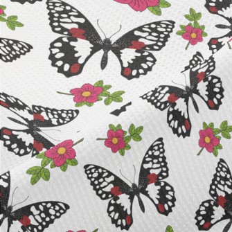 Noble Beautiful Black Butterfl Piqué