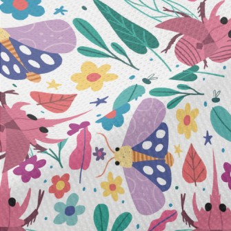 Garden Moth Unicorn Piqué