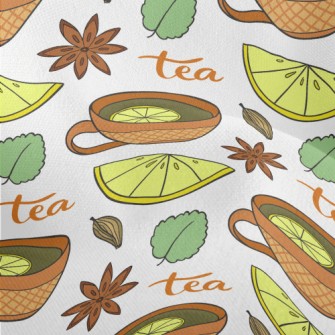 Throat Orange Tea Lightweight Performance Linen