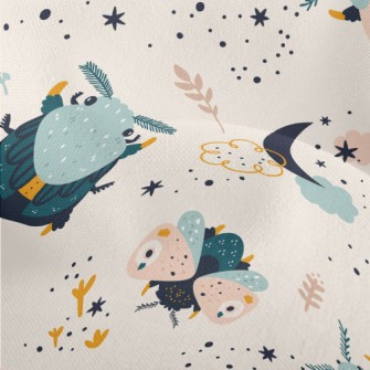 Cartoon Insect Moth Lightweight Performance Linen