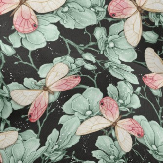 Elegant Butterfly Glamorous Fl Lightweight Performance Linen