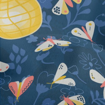 Moth Flies Into The Light Lightweight Performance Linen