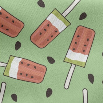Three Color Watermelon Popsicl Jersey Backed Fleece