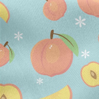 Fragrant And Delicious Peach Jersey Backed Fleece