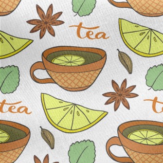 Throat Orange Tea Jersey Backed Fleece