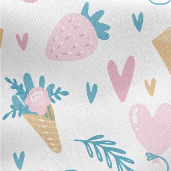 Love Bouquet Love Letter Jersey Backed Fleece