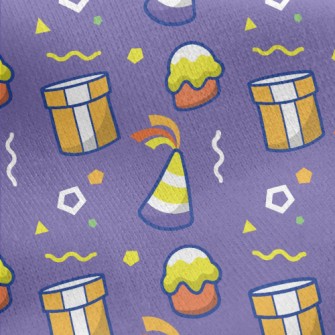 Gift Box Birthday Hat Jersey Backed Fleece