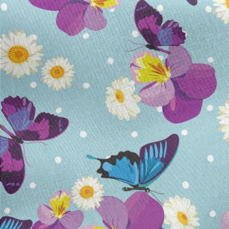 Elegant Butterfly Jersey Backed Fleece