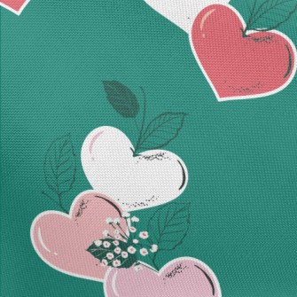 Love Shaped Leaves Pongee