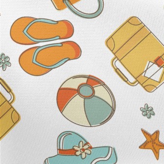 Happy Seaside Vacation Pongee