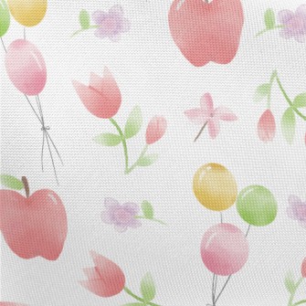Watercolor Apple Balloon Pongee
