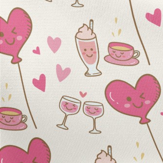 Love Balloon Lover Wine Glass Pongee