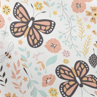 Garden Butterfly Pongee