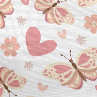 Pink Scented Little Butterfly Pongee