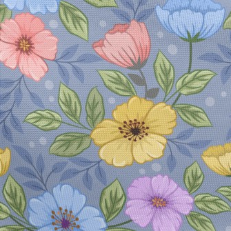 Vibrant And Colorful Flowers Pongee