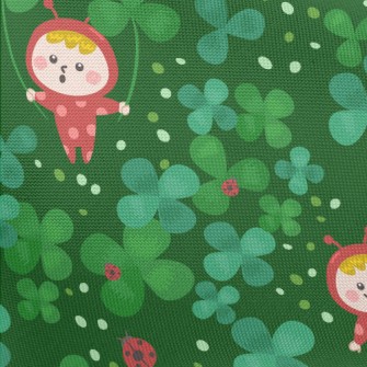 Clover Ladybug Elf Pongee