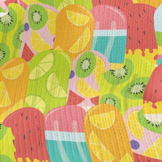 Fruit Pulp Ice Cream Stretch Jersey