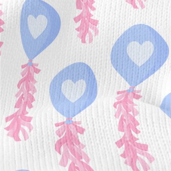 Love Ribbon Balloon Stretch Jersey